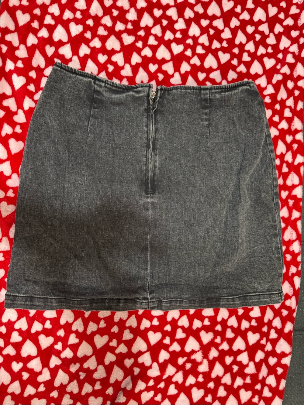 wild fable Charcoal Black Denim Mini Skirt